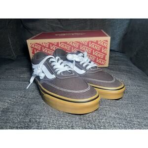 BRAND NEW VANS Brooklyn Ls Canvas Gum Turkish Coffee Shoes Men's Size 12